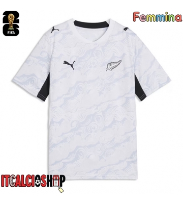 Nuova Zelanda Seconda Maglia Femmina Mondiali 2026 Manica Corta